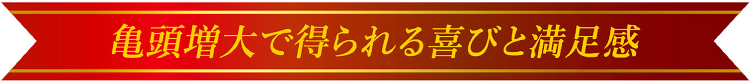 亀頭増大で得られる喜びと満足感