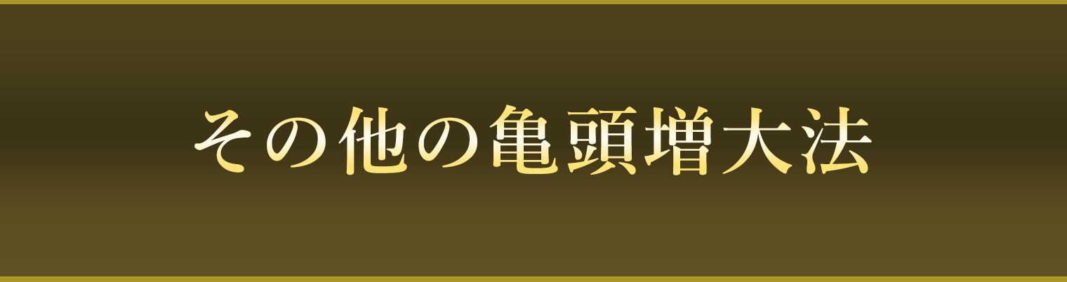 その他の亀頭増大法